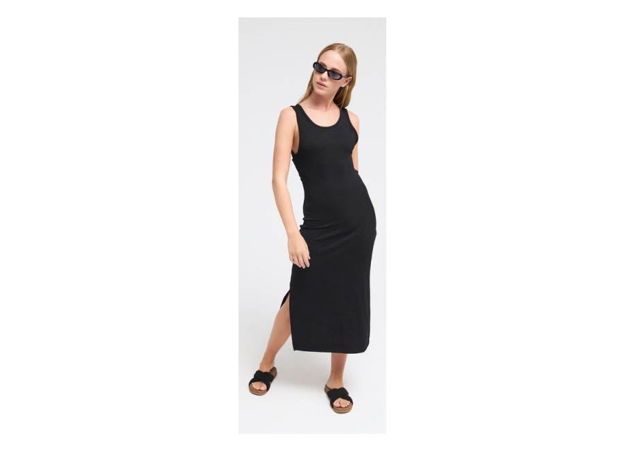 Roxy Good Keepsake – Vestido de Longitud Media Negro Mujer