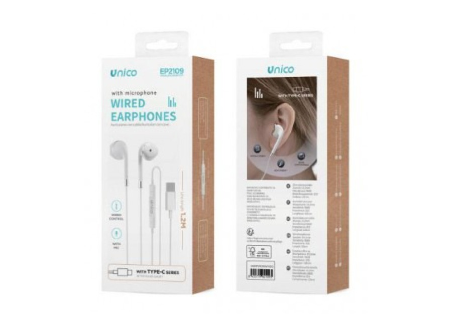 Auriculares con Microfono EP2109 USB-C Unico (2)