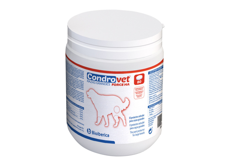 Condrovet Force HA condroprotector para perros grandes – 80 comprimido