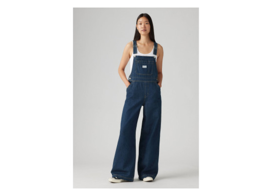 Levi’s para mujer. 001V0-0005 Peto Largo azul (XS), Casual, Algodón, Deni