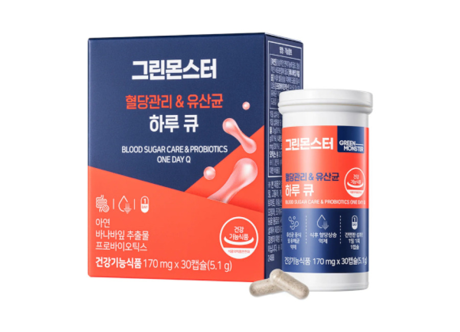 Green Monster Blood Sugar Care & Probiotics One Day Q – 170mg*30ea