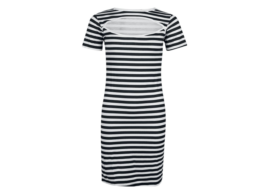 Red by EMP Vestido Corto de RED by EMP – S XL – para Mujer – negro-blanco