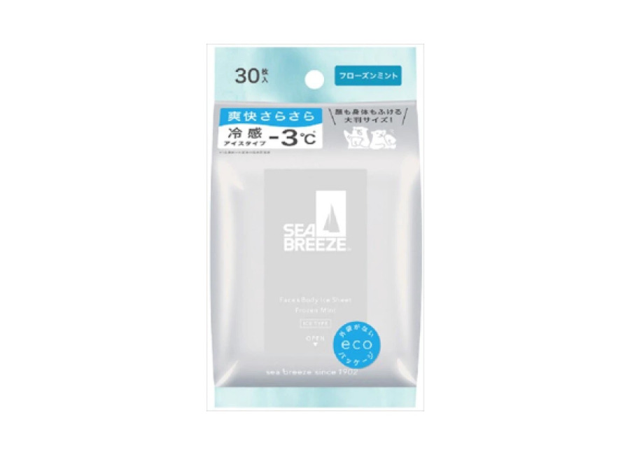 Shiseido Sea Breeze Face & Body Ice Sheet – 30 hojas – Frozen Mint