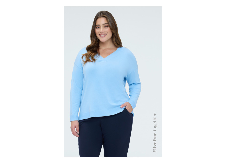Fiorella Rubino Jersey escote en V en mezcla de viscosa