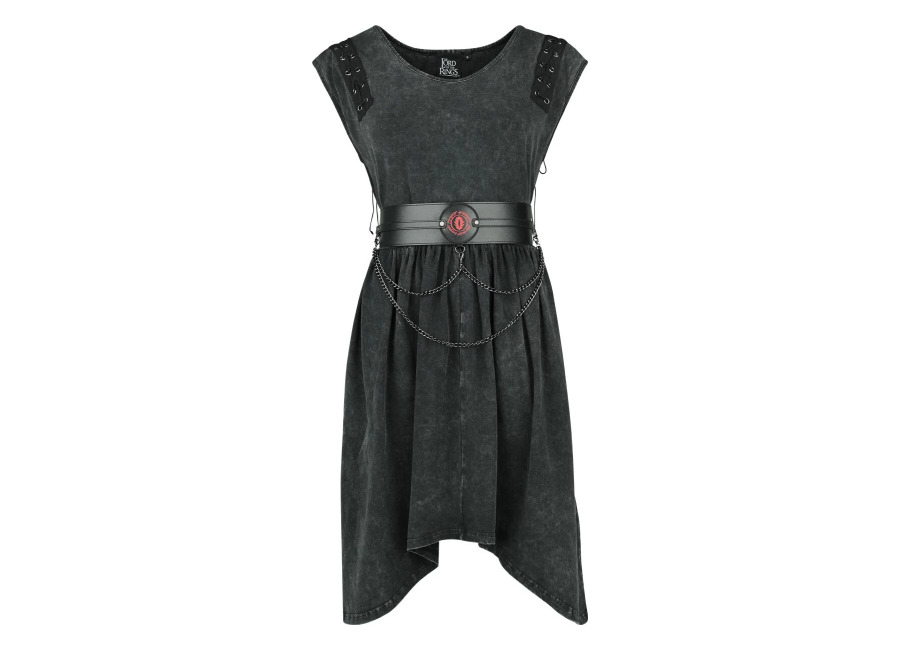 El Señor de los Anillos Vestidos de longitud media Gótico de El Señor de los Anillos – Mordor – S XXL – para Mujer – Negro