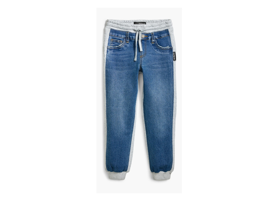 Desigual Pantalón combinado Jogger, Negro, 7/8