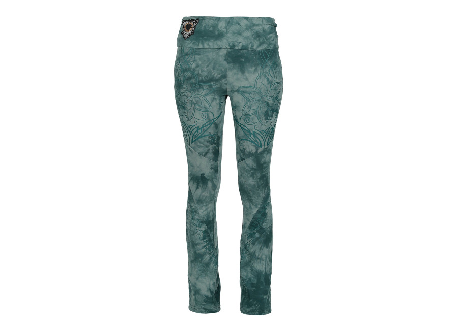 El Señor de los Anillos Leggins de El Señor de los Anillos – Elves of Mirkwood Collection: Leggings acampanados – S XL – para Mujer – Verde