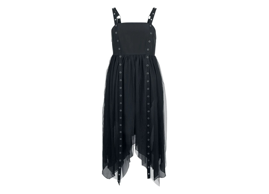 Gothicana by EMP Vestidos de longitud media Gótico de Gothicana by EMP – Vailed in Darkness – S XXL – para Mujer – Negro