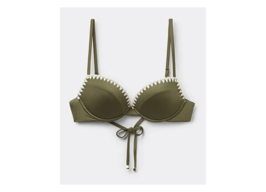 Calzedonia Push-up Relleno Bikini Refined Shine Mujer Verde Tamaño 3