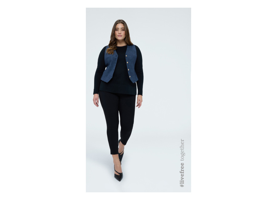 Fiorella Rubino Pantalones Jeggings con elástico en la cintura