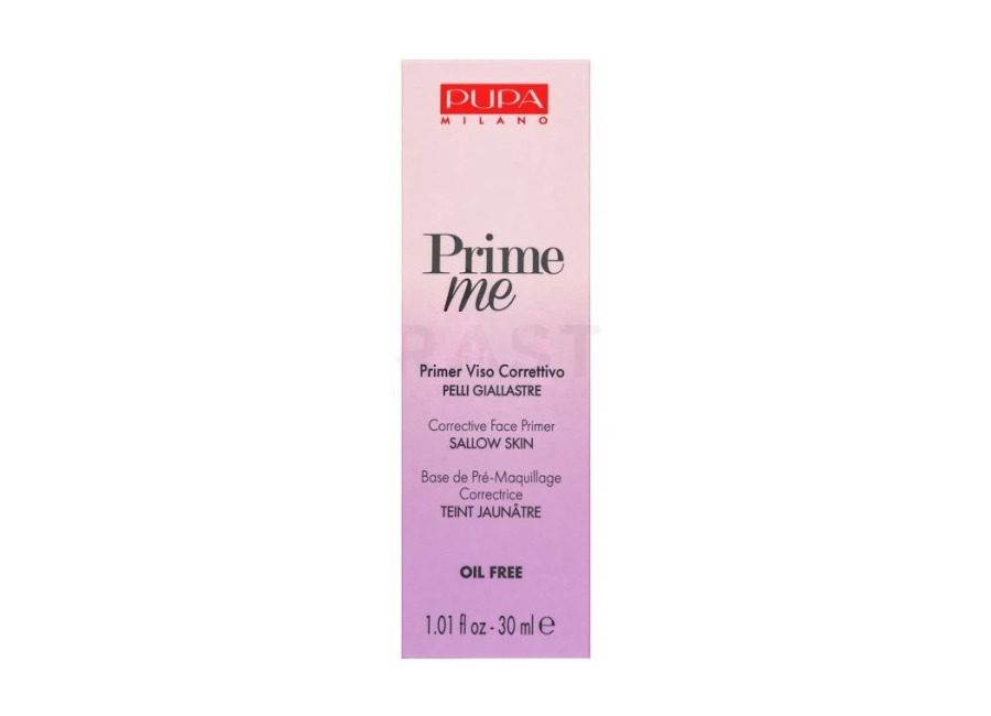 Pupa Prebase líquida Prime Me Sallow Skin sin parabenos 30 m