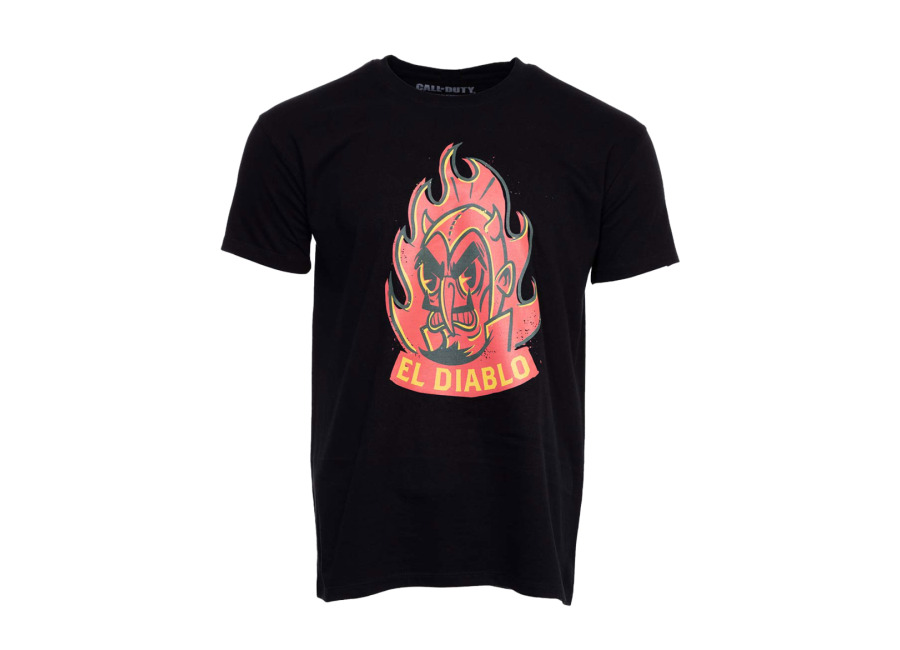 Difuzed Camiseta Devil Call of Duty: Vanguard Negra Talla