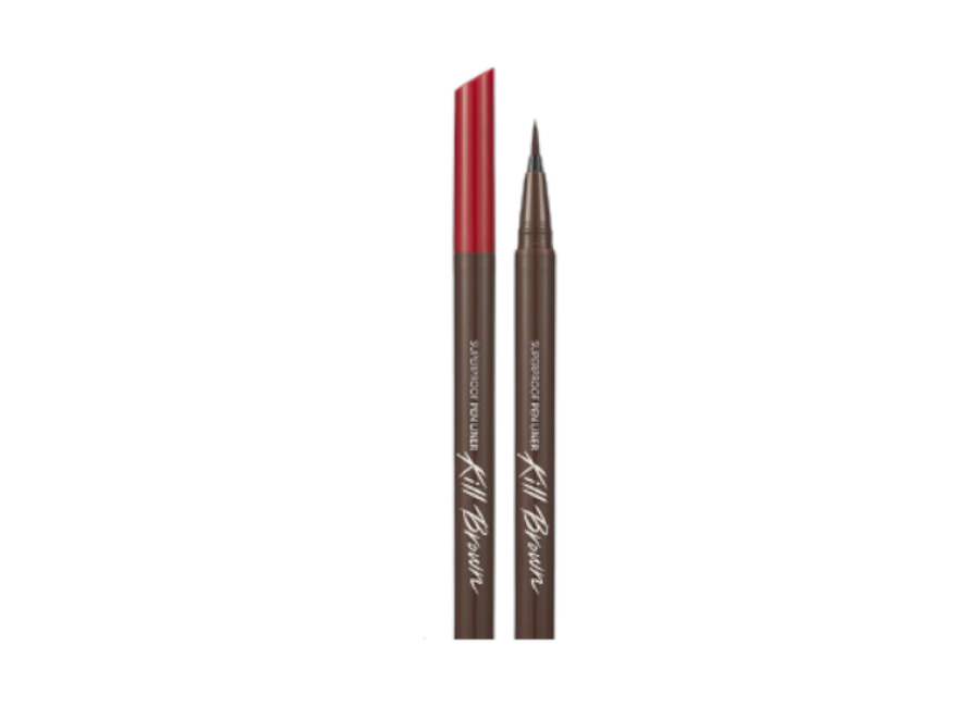 Clio Superproof Pen Liner Kill Black, Kill Brown – 0.55ml – 003 Cacao Brown