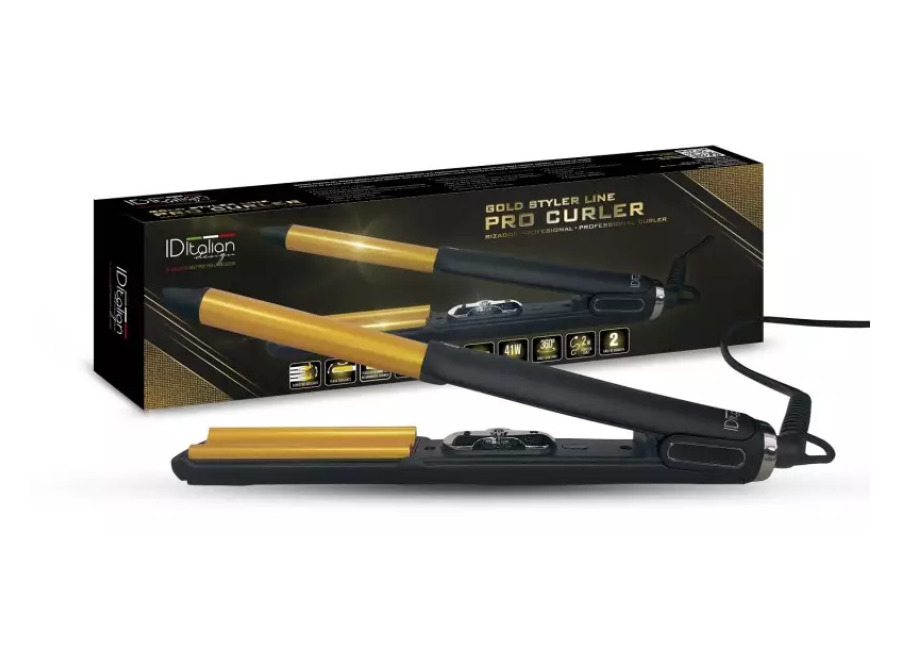 Italian Design Tenacilla Gold Styler Pro Curler