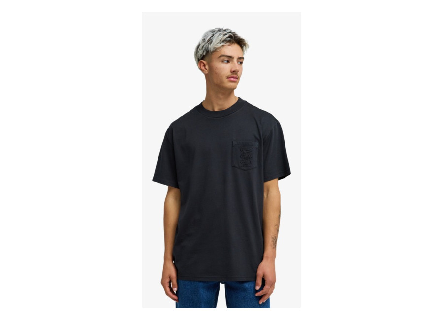 Quiksilver – Oxni Washed – Camiseta de manga corta Negro Hombre