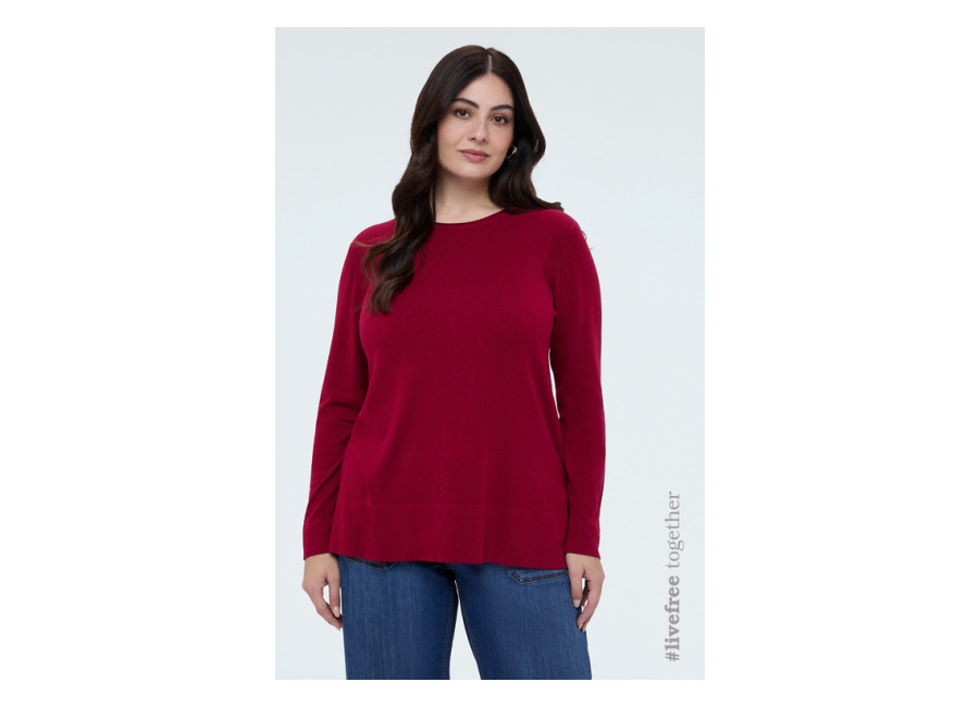 Fiorella Rubino Camiseta de cuello redondo en mezcla de viscosa