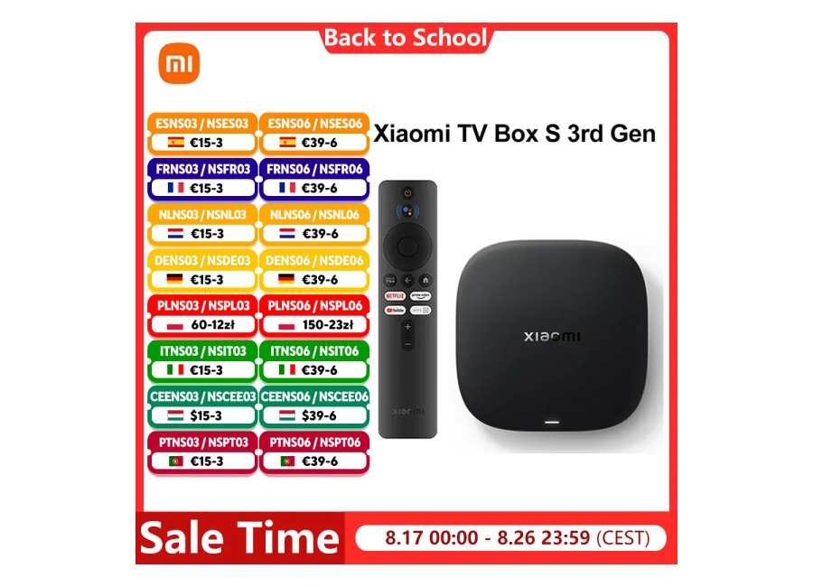 Xiaomi TV Box S 3.ª Generación Versión Global 2G RAM 32G ROM 4K UHD Dolby Vision…