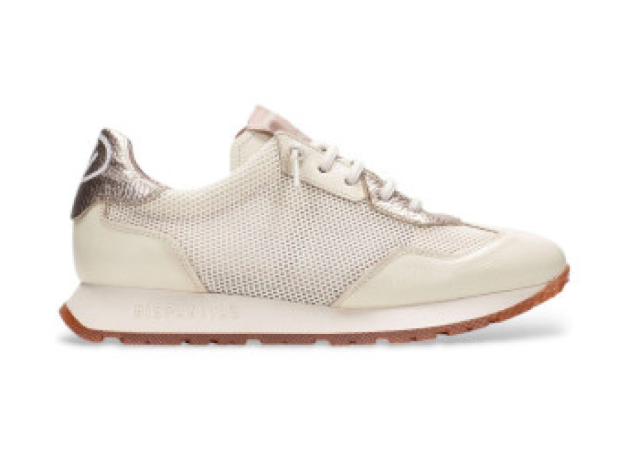 Hispanitas para mujer. Zapatillas Kansas beige (36), Piel, 3 a 5cm, Cordones, Casua