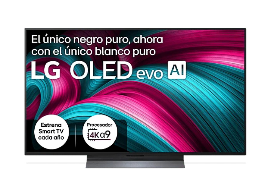LG TV OLED 48″ – LG OLED48C57LA, 4K, Procesador Inteligente α9 AI Processor 4K Gen8, Smart TV, DVB-T2 (H.265), Negro