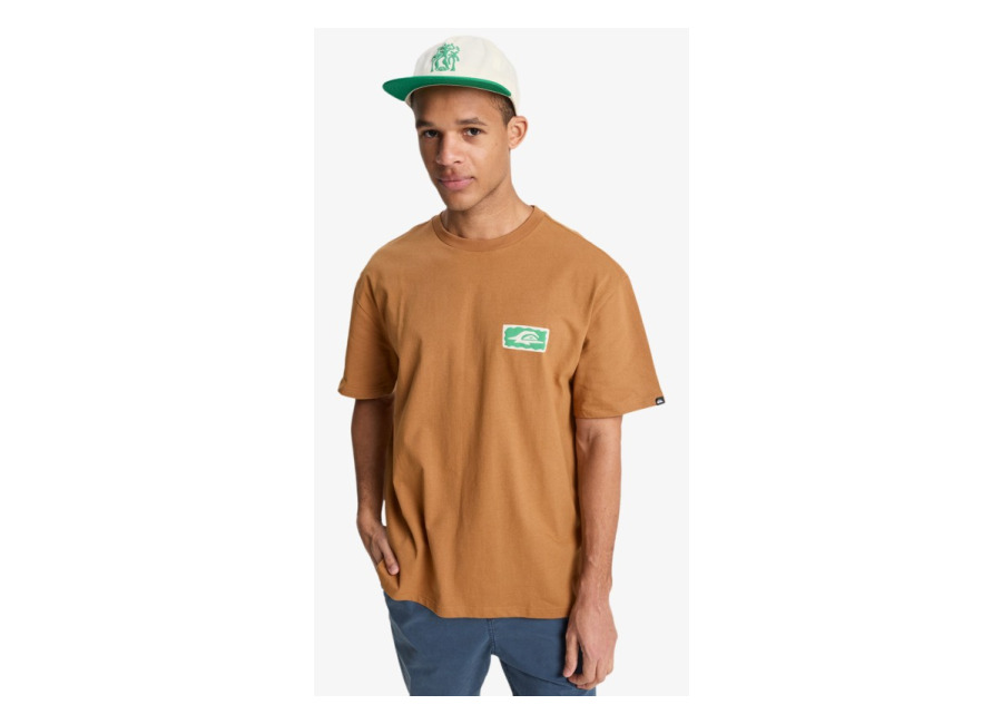 Quiksilver – Serenity Splash – Camiseta de manga corta Marrón Hombre