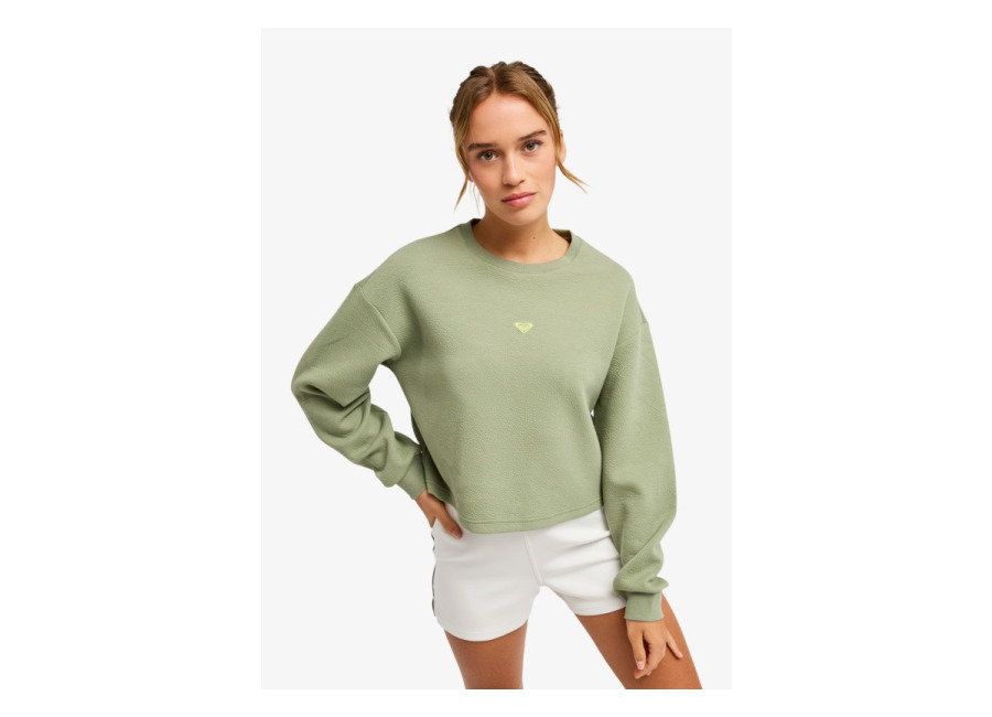 Roxy Rise & Vibe – Sudadera de entrenamiento Verde Mujer