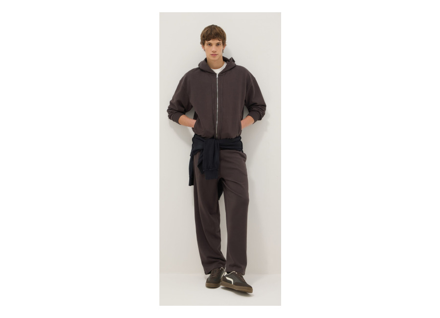 B.ANGEL Pantalones Marrones De Mezcla De Algodón Regular Fit, Hombre, Marrón chocolate, Talla: