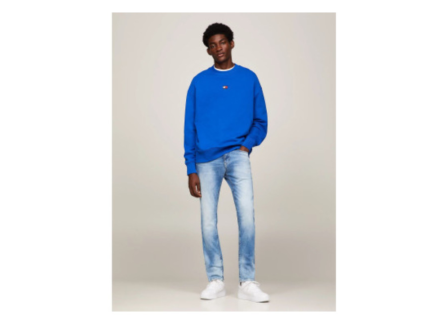 Tommy Jeans para hombre. DM0DM09554 Jeans Scanton desteñidos con lavado claro azul (27/36), Casual, Algodón