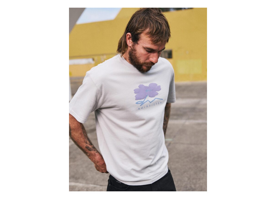 Quiksilver – Structured Flower – Camiseta de manga corta Gris Hombre