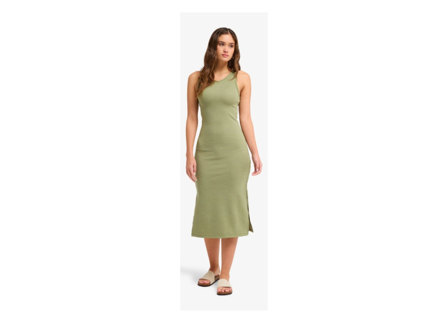 Roxy Good Keepsake – Vestido de Longitud Media Verde Mujer