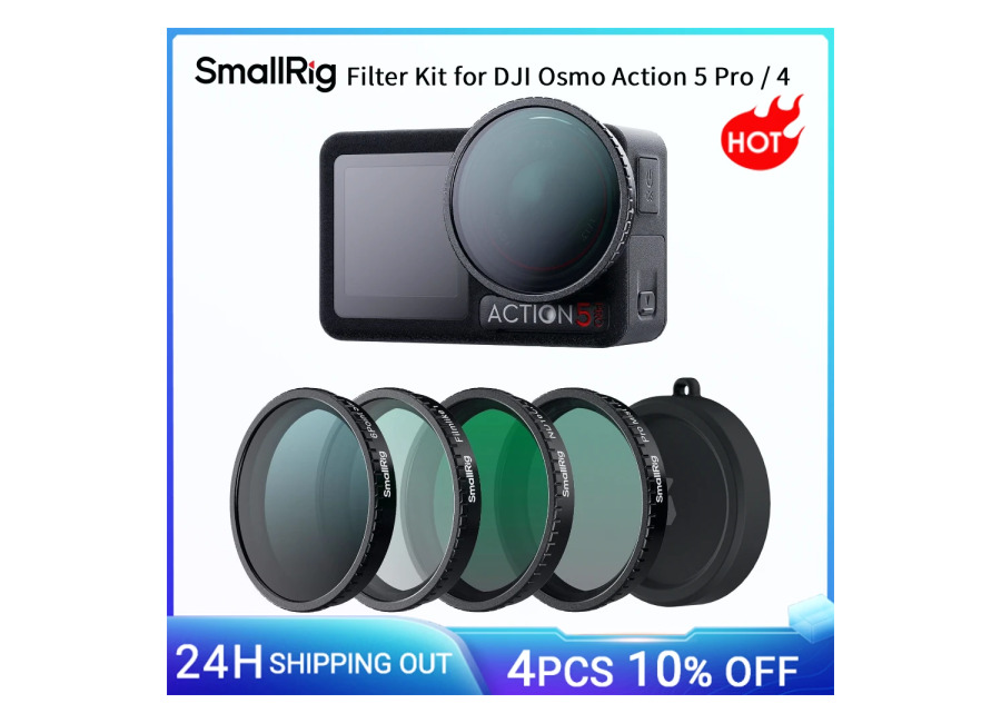 Kit de Filtros SmallRig para DJI Osmo Action 5 Pro/4, Juego de Filtros de Lente 5…