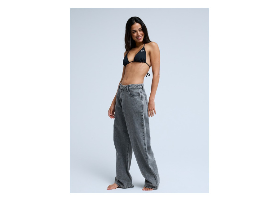 Roxy Laidback Low Lava – Vaquero holgado Negro Mujer