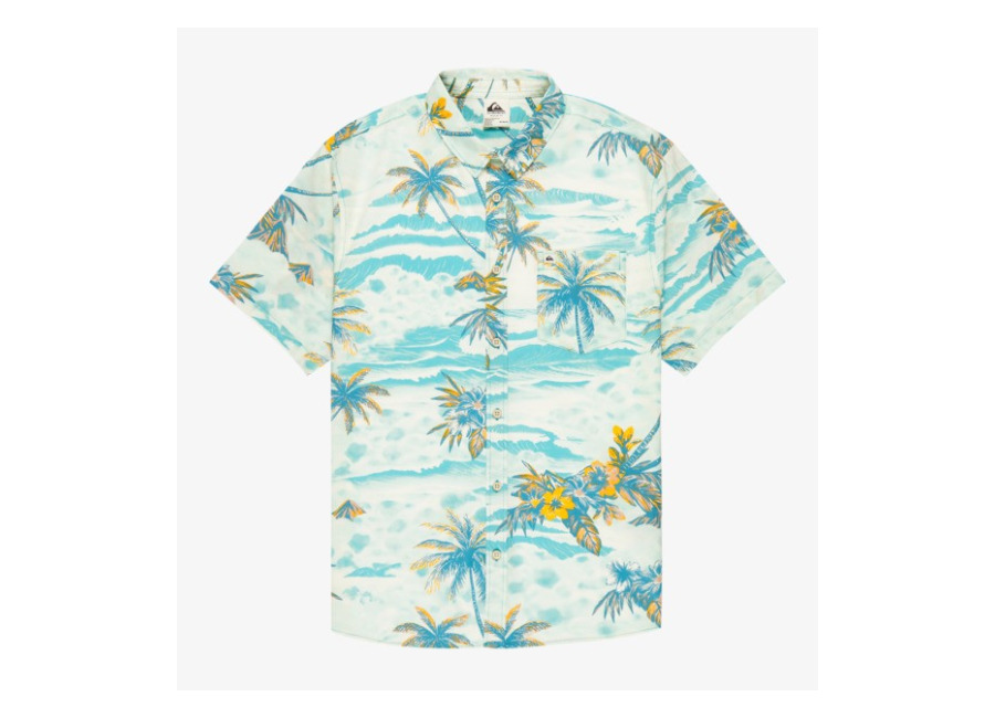 Quiksilver – Apero Classic – Camisa de Manga Corta Azul Hombre