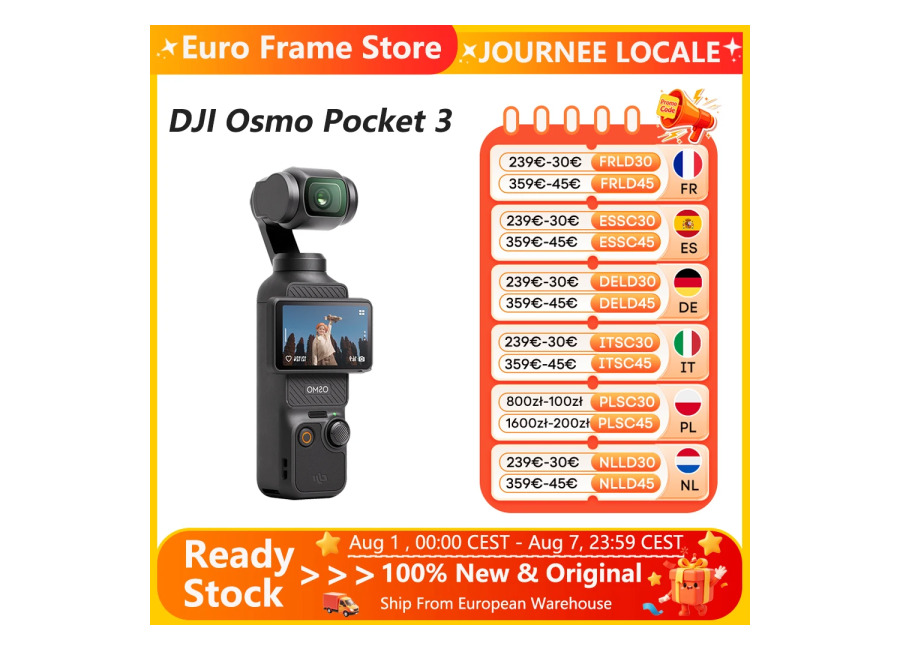 DJI Osmo Pocket 3, sensor potente de 1 pulgada, 4K/120fps, pantalla táctil giratoria de 2 pulgadas,…