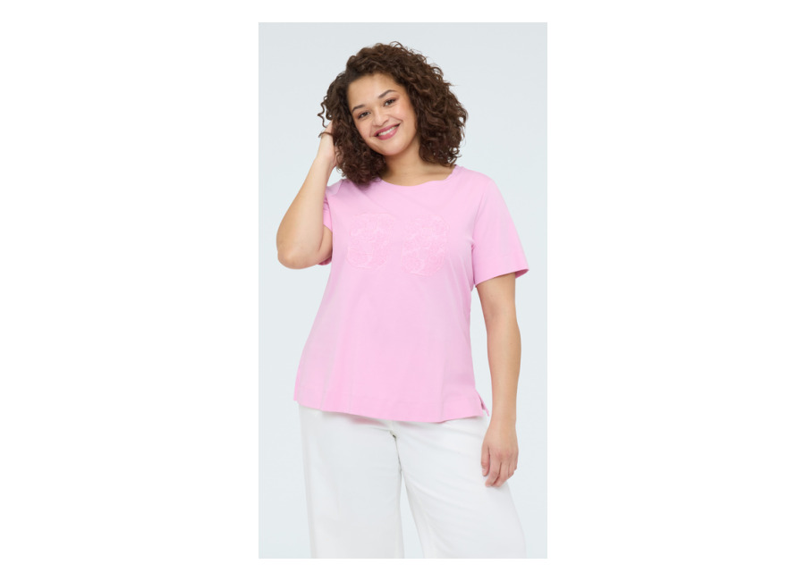 Fiorella Rubino Camiseta de algodón mood college