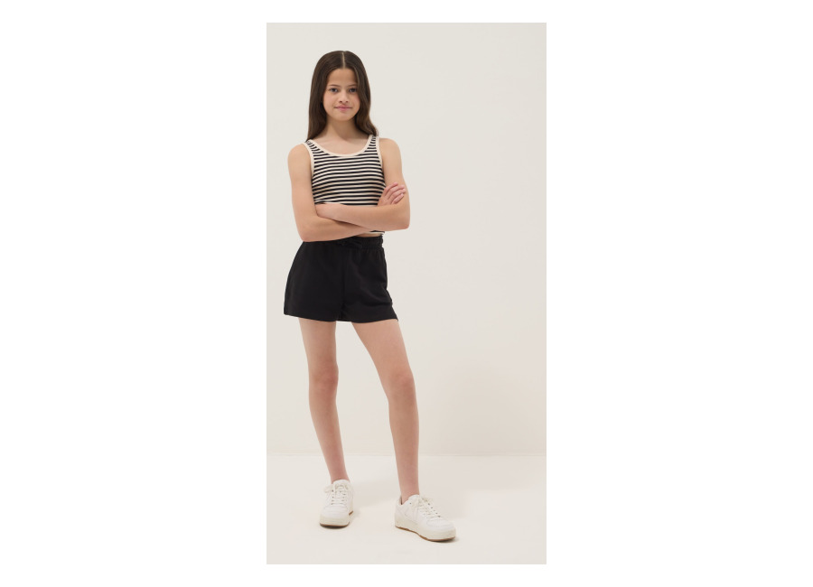 Ovs KIDS Conjunto Ajustado Negro Y Beige De Algodón Elástico Para Niña, Niña, Negro/Beige, Talla: 10-11