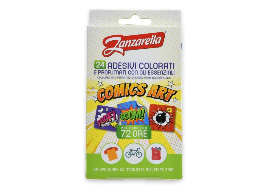 Zanzarella pegatinas cómics arte – 24 pz.