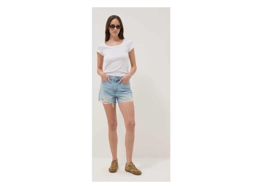 Republic OF DENIM Short Vaquero Azul Claro 100% Algodón, Mujer, Azul Claro, Talla: 34