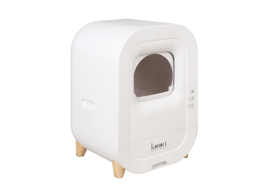 kooa Arenero automático kooa para gatos – blanco