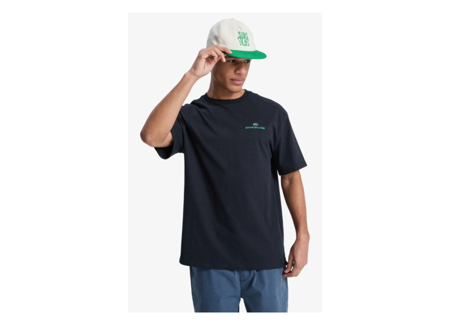 Quiksilver – Upside Down – Camiseta de manga corta Negro Hombre