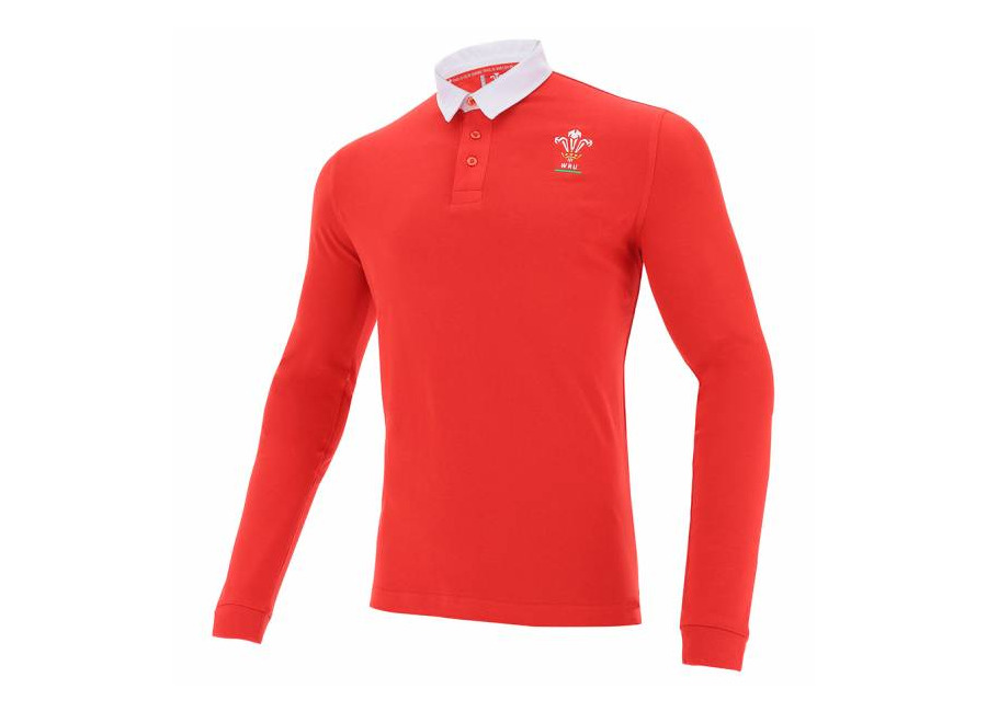 Macron Wales WRU macron Rugby Hombre Camiseta de manga larga 58195692
