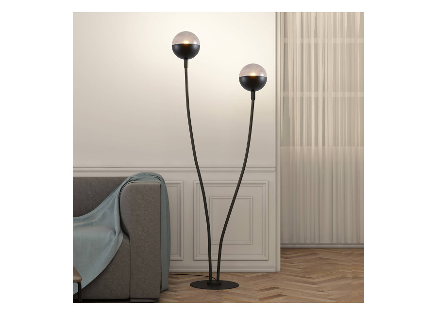 Lucande Dustian lámpara de pie, 2 luce