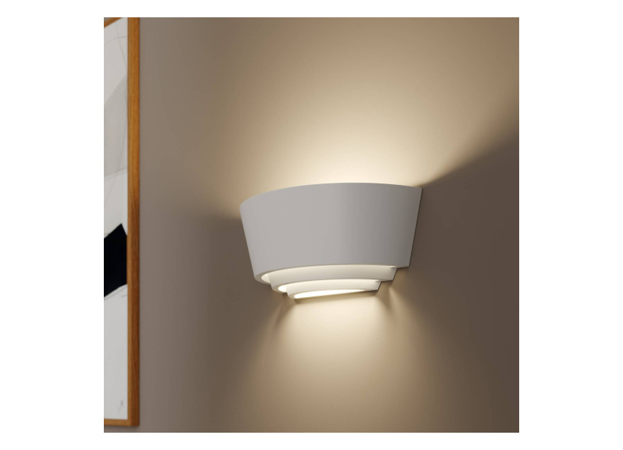 Lindby Aplique Azriel, blanco, semicircular, 3 nivele