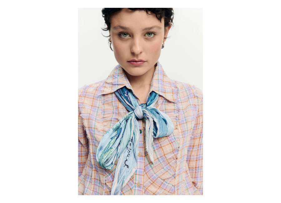 Desigual Foulard diamante, Poliester, Verde, U