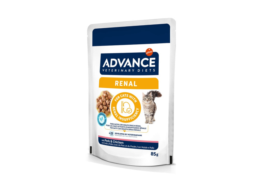 Affinity Advance Veterinary Diets Advance Veterinary Diets Cat Renal comida húmeda para gatos – 48 x 85 g – Pack Ahorro