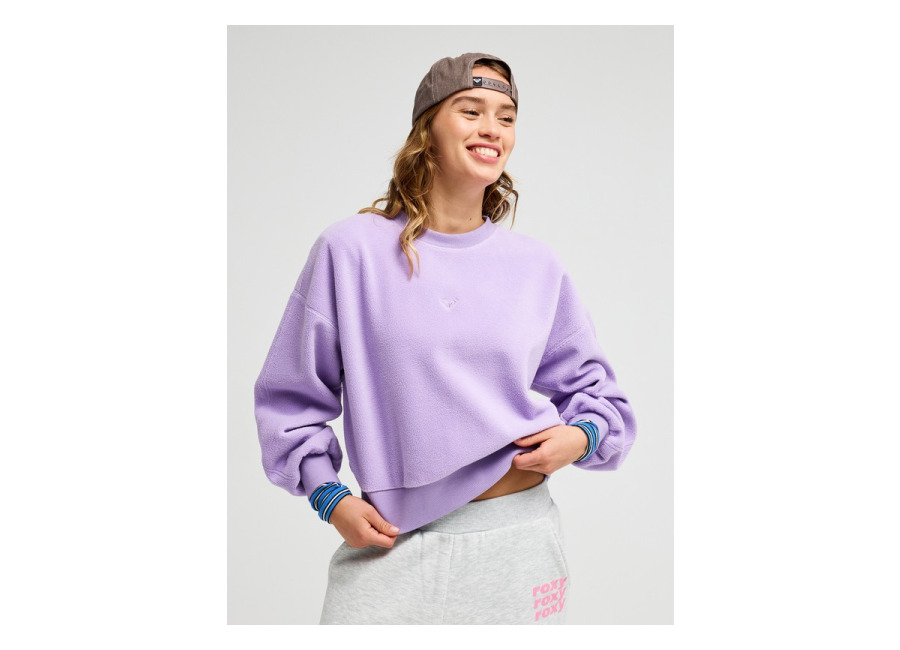 Roxy Chill Story – Polar de sherpa Morado Mujer