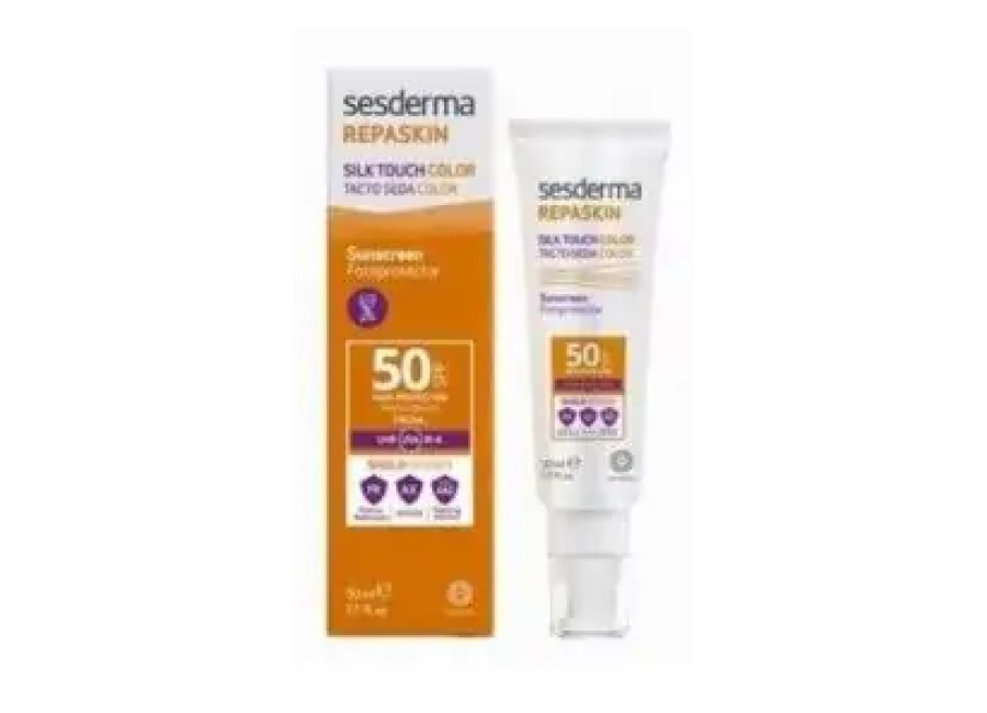 Sesderma REPASKIN Facial Tacto Seda Con Color SPF50+