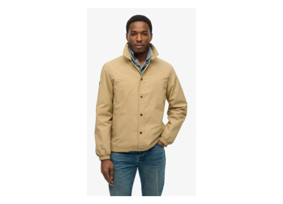Superdry para hombre. M5012152A Chaqueta Surplus Otto Coach beige (L), Casual, Poliamida