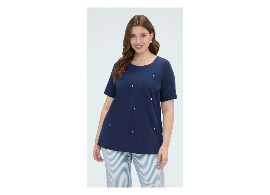 Fiorella Rubino Camiseta de algodón con charm