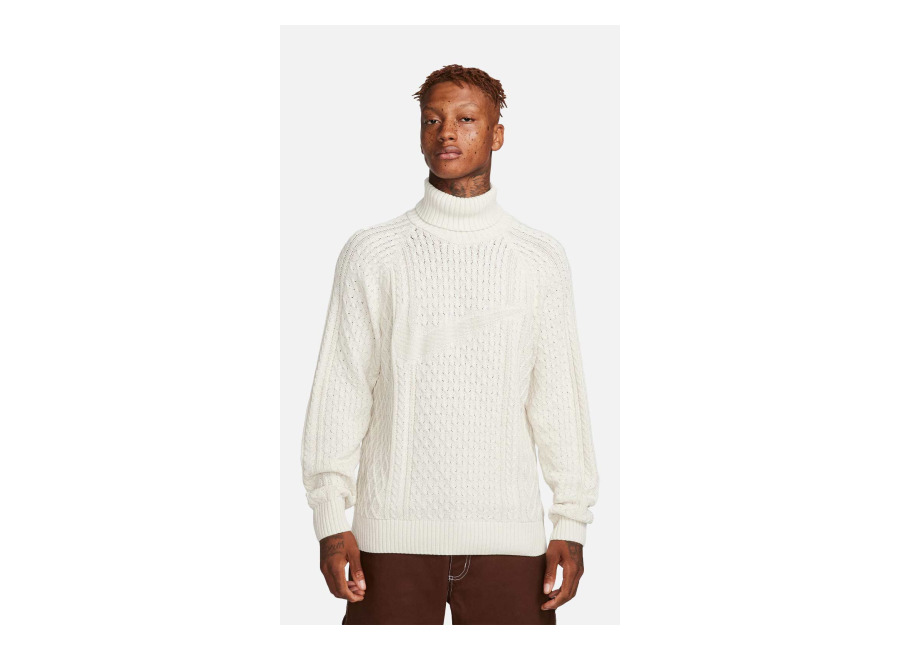 Nike Life Cable Knit Turtleneck Sweater