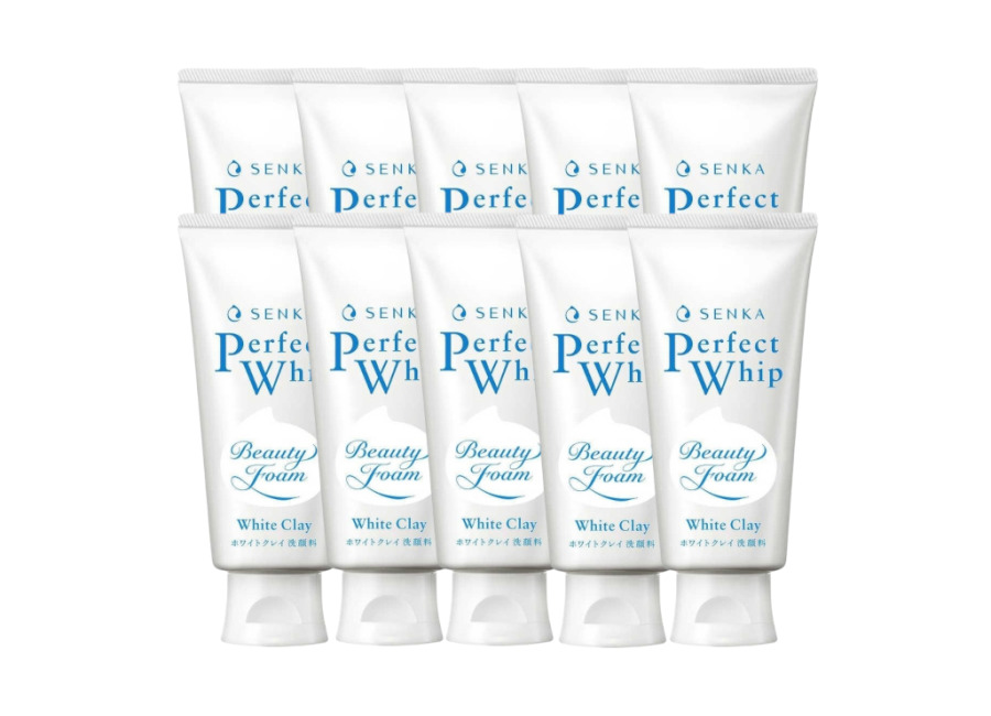 Shiseido Senka Perfect Whip White Clay (2023 Version) – 120g (10ea) Set